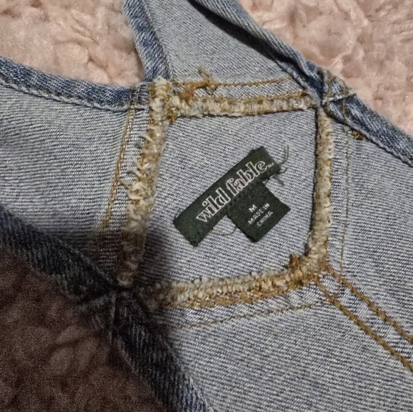 Wild Fable Light Blue Denim Overalls - Picture 4 of 4